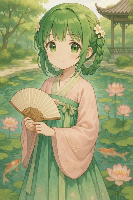 抖音风动漫-古风少女